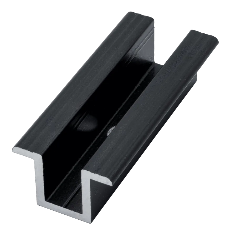 Clame intermédiaire noir 30mm